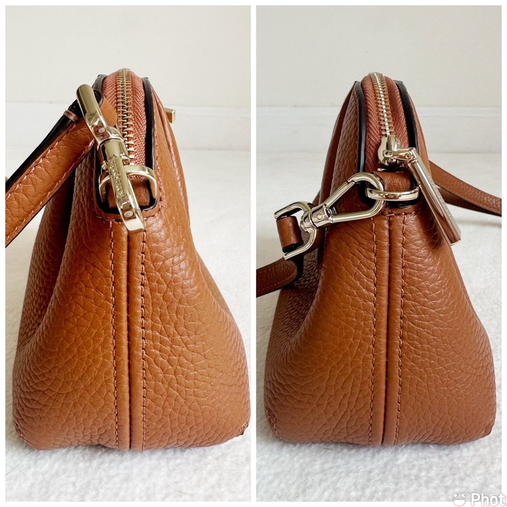 Kate Spade NWT Dumpling Convertible Crossbody with Wristlet, Warm Gingerbread - Picture 10 of 16